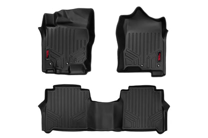 Rough Country M-81712 Floor Mats | FR & RR | Crew Cab | Nissan Titan (17-24)/Titan XD (16-24)