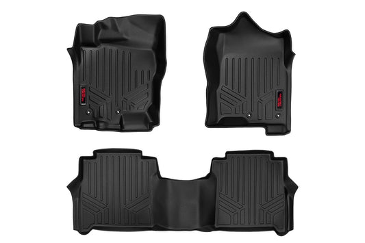Rough Country M-81712 Floor Mats | FR & RR | Crew Cab | Nissan Titan (17-24)/Titan XD (16-24)