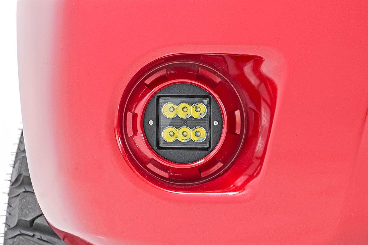 Rough Country 71023 LED Light Kit | Fog Mount | 2" Black Pair | Spot | Nissan Frontier (05-20)