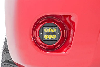 Rough Country 71023 LED Light Kit | Fog Mount | 2" Black Pair | Spot | Nissan Frontier (05-20)