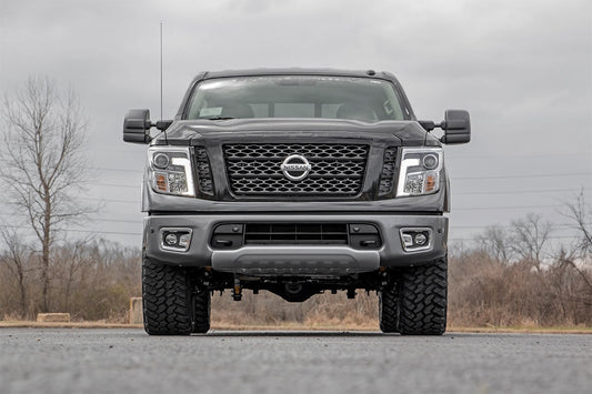 Rough Country 83431RED 3 Inch Lift Kit | N3 Struts & Shocks | Nissan Titan 4WD (2017-2024)