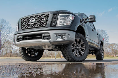 Rough Country 83431RED 3 Inch Lift Kit | N3 Struts & Shocks | Nissan Titan 4WD (2017-2024)