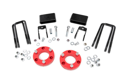 Rough Country 868RED 2 Inch Lift Kit | Red Spacers | Nissan Titan XD 2WD/4WD (2016-2024)