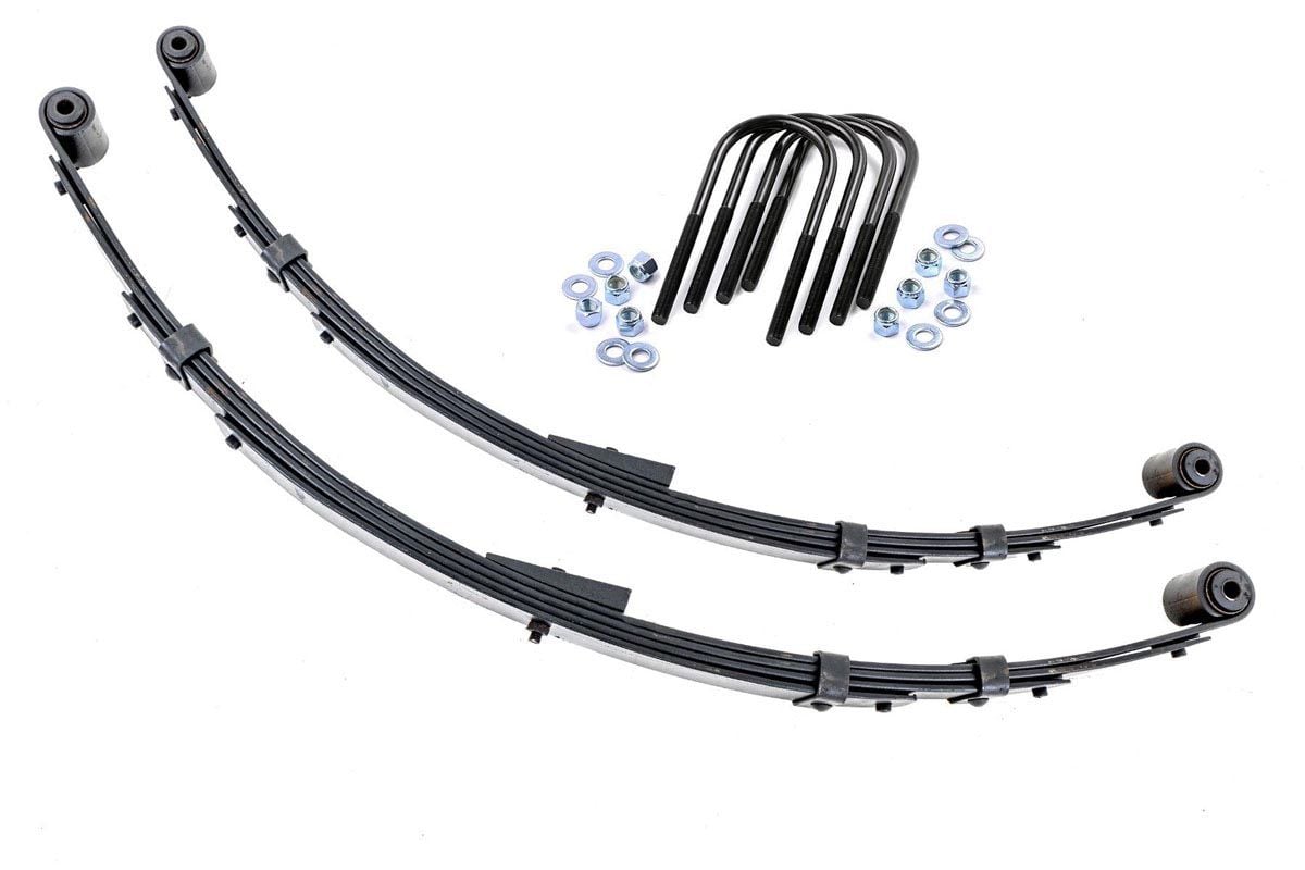 Rough Country 8011Kit Rear Leaf Springs | 4" Lift | Pair | Jeep Wrangler YJ 4WD (1987-1995)