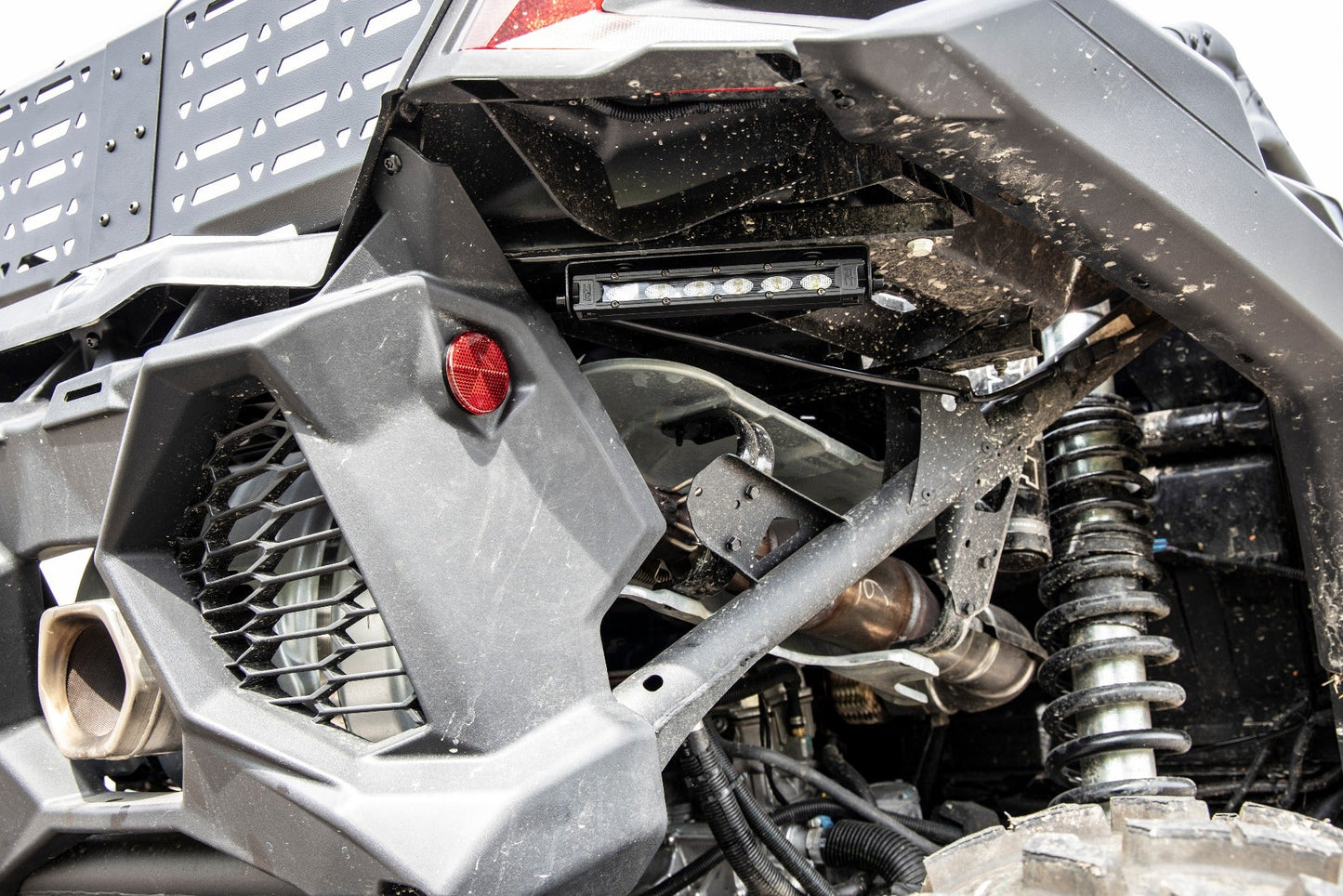 Rough Country 97026 LED Light Kit | Tail Light Mount | 6" Black Slimline Pair | Can-Am Maverick X3