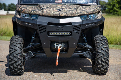 Rough Country 97068 Bumper | Front | 6" Black Slimline LED Pair | Can-Am Defender HD 8/HD 9/HD 10