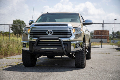 Rough Country 70847 LED Light Kit | Hood Bulge | 40" White/Amber Strip | Toyota Tundra (14-21)