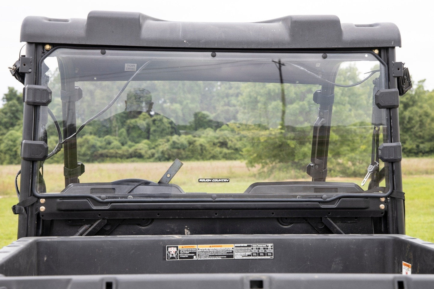 Rough Country 98152012 Rear Cab Panel | Scratch Resistant | Mid Size | Polaris Ranger 500/Ranger 800 Mid-Size