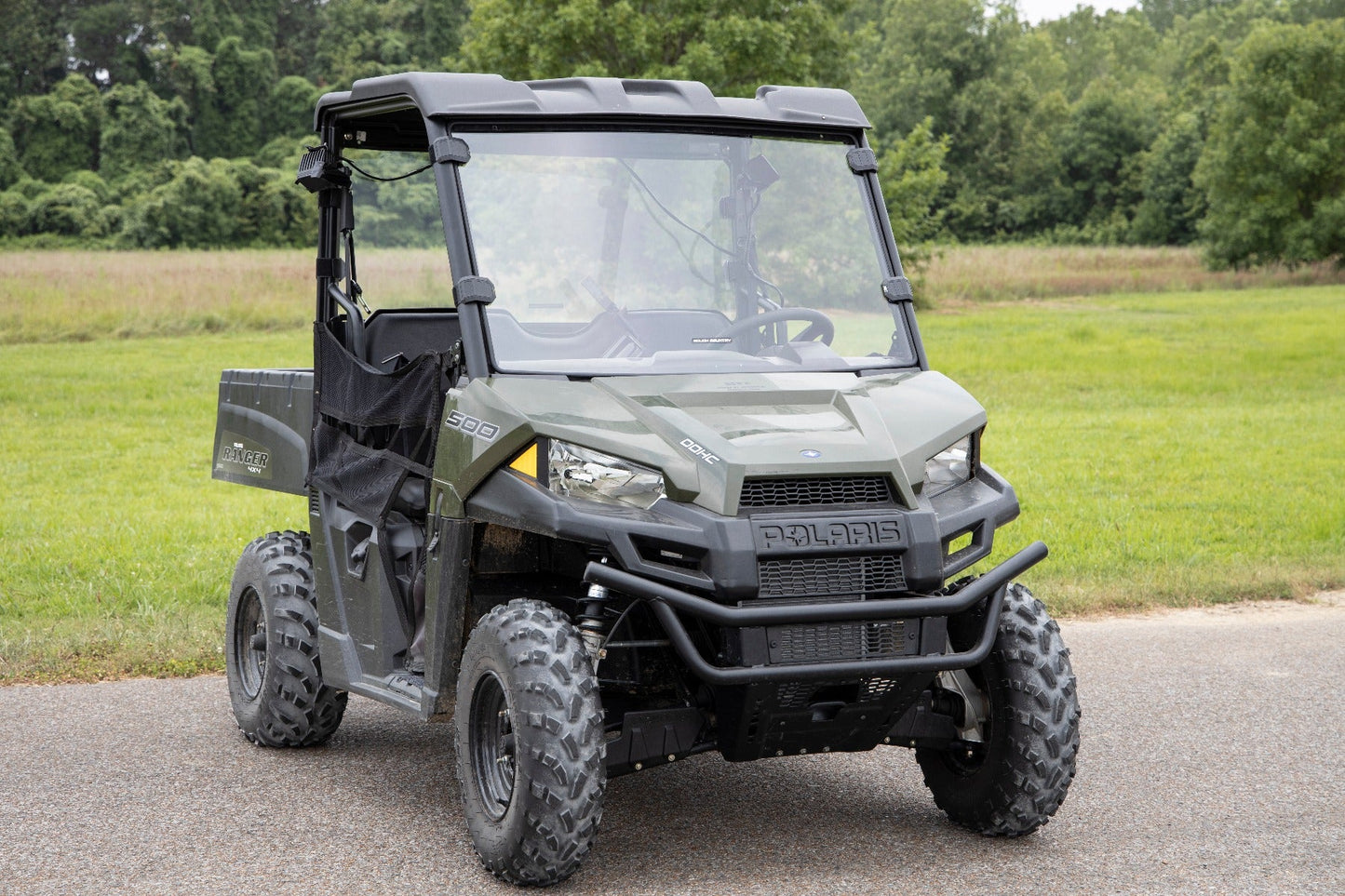 Rough Country 98152010 Full Windshield | Scratch Resistant | Mid Size | Polaris Ranger 500/Ranger 800 Mid-Size
