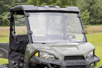 Rough Country 98152010 Full Windshield | Scratch Resistant | Mid Size | Polaris Ranger 500/Ranger 800 Mid-Size