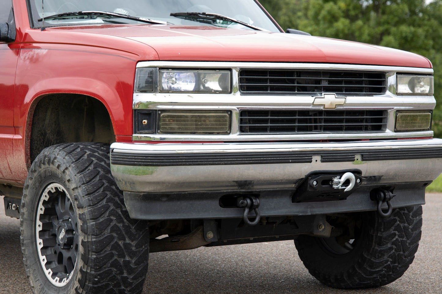 Rough Country RS164 Tow Hook to Shackle Bracket | D-Ring Combo | Chevy C1500/K1500 Truck & SUV (88-99)
