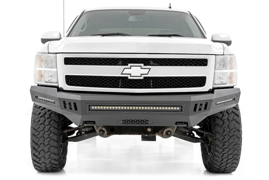 Rough Country 10911 Front High Clearance Bumper | BLK LEDs | Chevy Silverado 1500 2WD/4WD (07-13)