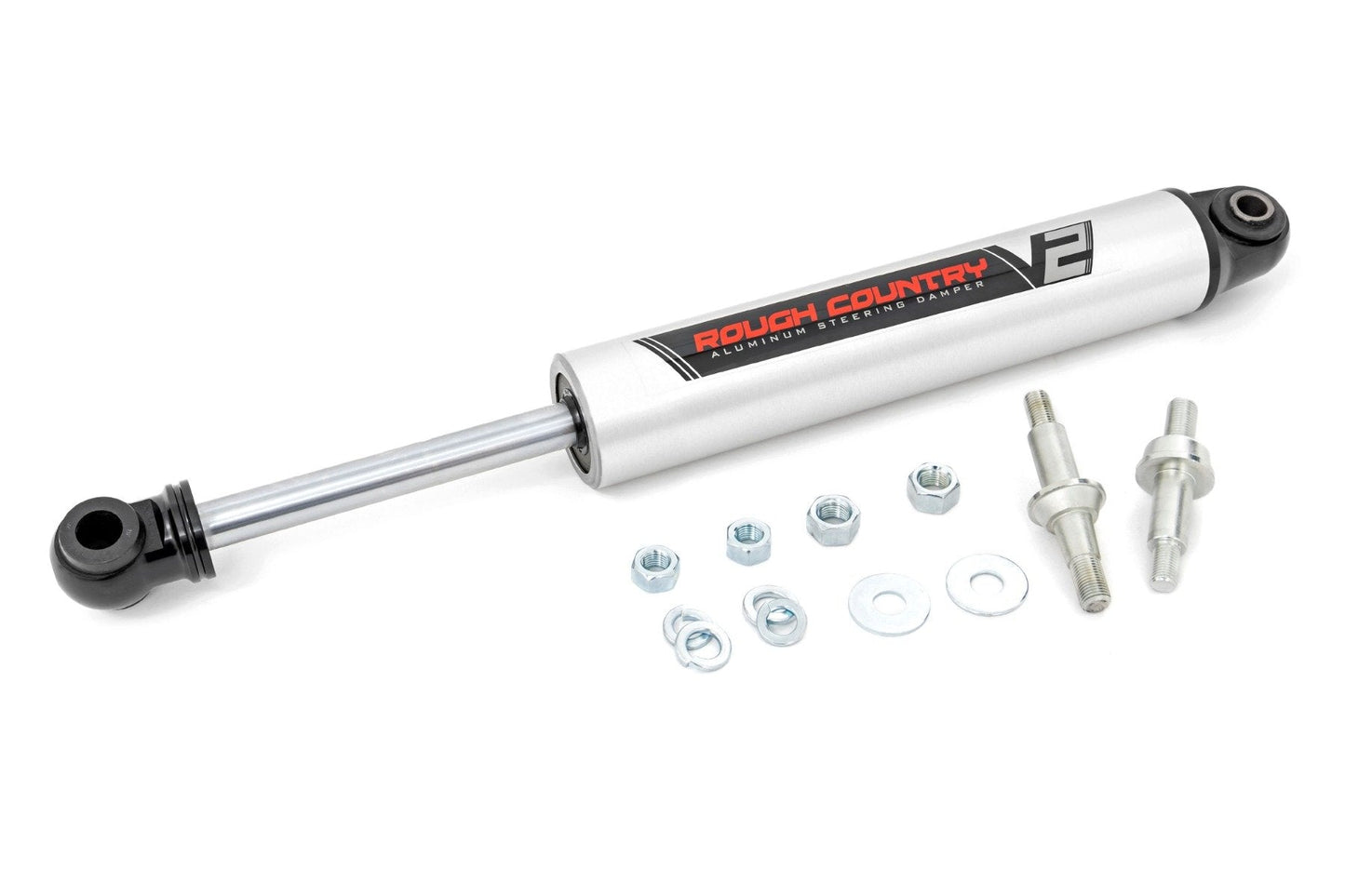 Rough Country 8732570 V2 Steering Stabilizer | Chevy/GMC C10/K10 Truck & SUV/K5 Blazer 4WD (73-91)