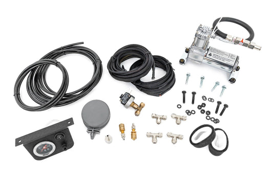 Rough Country 10100 Onboard Air Bag Compressor Kit w/Gauge