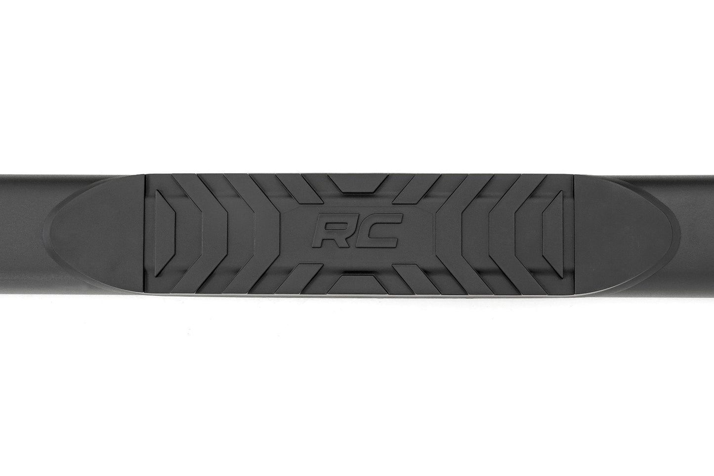 Rough Country 21008 Oval Nerf Step | Double Cab | Black | Toyota Tacoma 2WD/4WD (2005-2023)