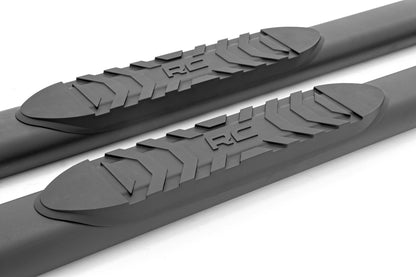 Rough Country 21011 Oval Nerf Step | 4-Door | Black | Ford Bronco 4WD (2021-2025)