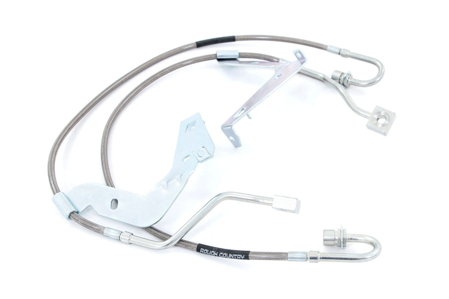 Rough Country 89709 Brake Lines | Stainless | Front | Ford F-250/F-350 Super Duty 4WD (2017-2026)