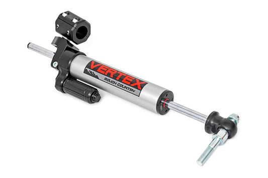 Rough Country 680900 Vertex Steering Stabilizer | Pass-Through | Jeep Wrangler JK/Wrangler Unlimited (07-18)