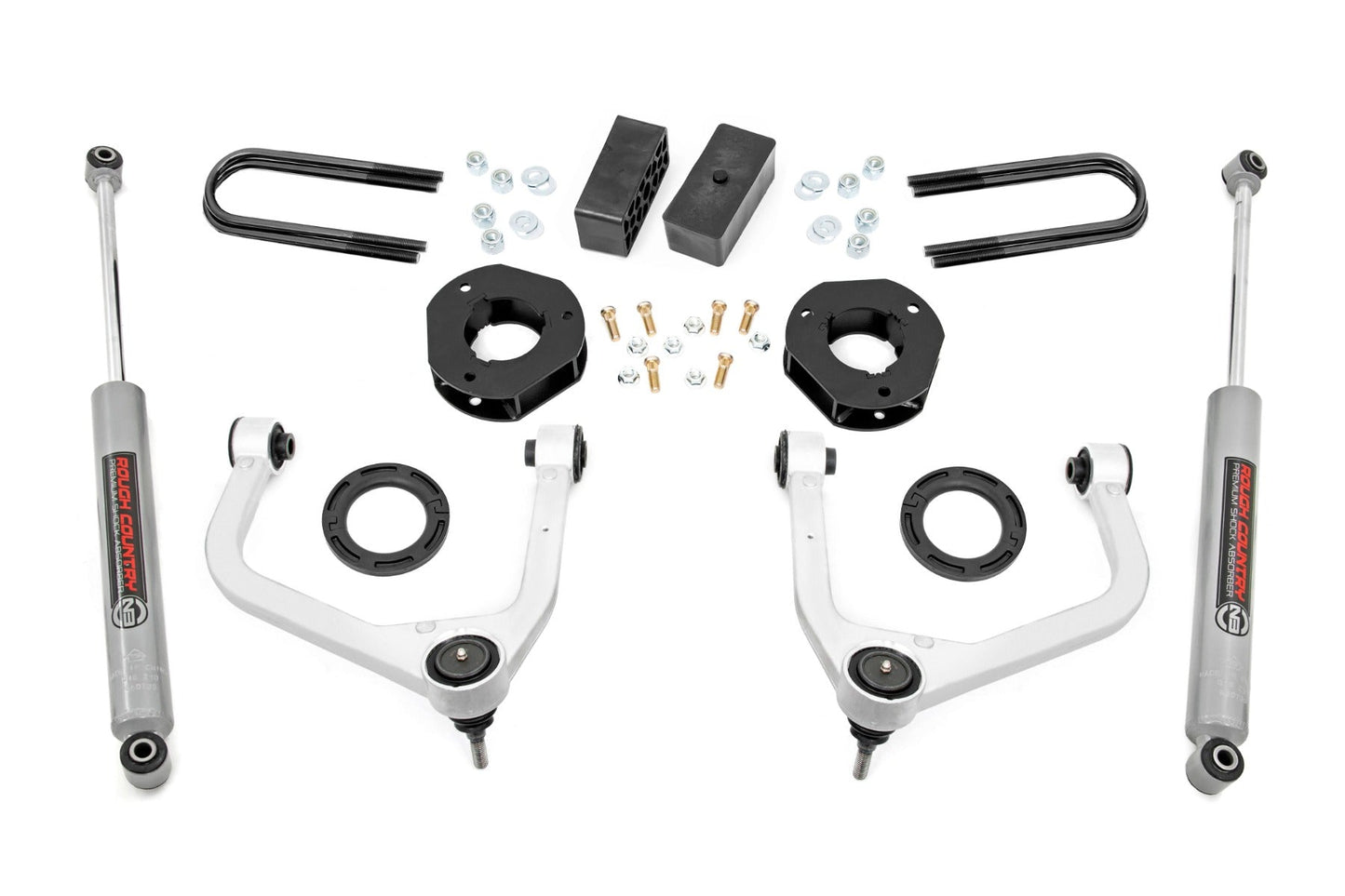 Rough Country 28830 3.5 Inch Lift Kit | Mono Leaf Rear | GMC Sierra 1500 2WD/4WD (2019-2024 & Classic)