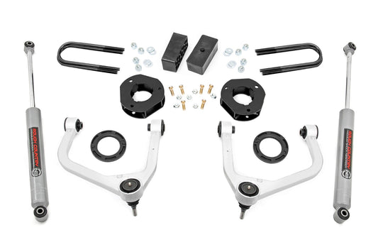 Rough Country 28830 3.5 Inch Lift Kit | Mono Leaf Rear | GMC Sierra 1500 2WD/4WD (2019-2024 & Classic)