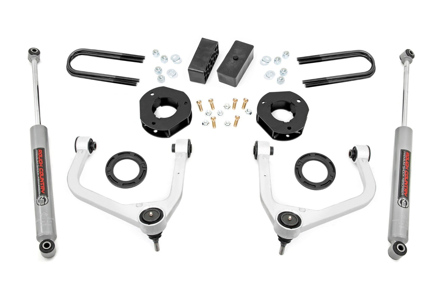 Rough Country 28830_A 3.5 Inch Lift Kit | Mono Leaf Rear | GMC Sierra 1500 2WD/4WD (2025-2026)