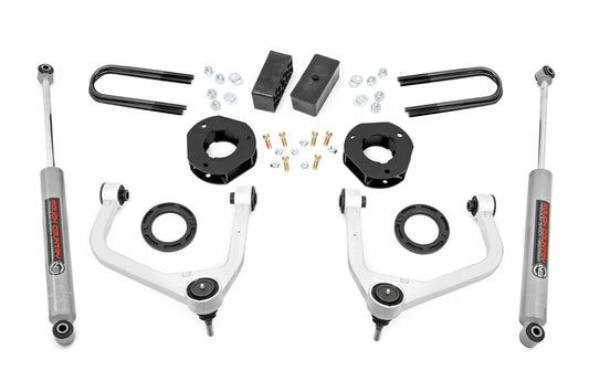 Rough Country 28830_A 3.5 Inch Lift Kit | Mono Leaf Rear | GMC Sierra 1500 2WD/4WD (2025-2026)