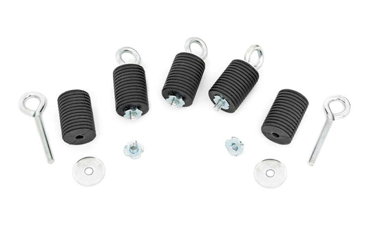 Rough Country 99010 Bed Tie Down Kit | 1-7/16" Diameter | 5 Pieces | Polaris Ranger XP 900/XP 1000/General
