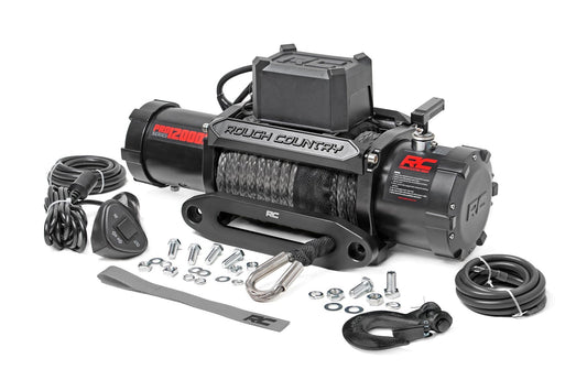 Rough Country PRO12000S 12000-Lb Pro Series Winch | Synthetic Rope