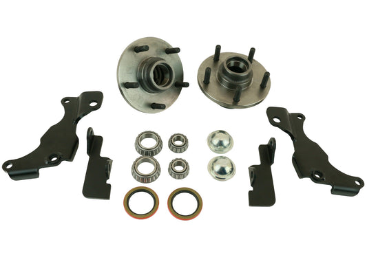 Ridetech 11529595 Front stock brake retention kit for 1963-1982 corvette. For use with TruTurn.