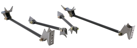 Ridetech 18987999 Triangulated Four Link , Universal Weld-in with black powder coated bars.