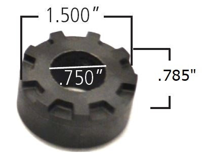 Ridetech 70010826 Delrin control arm bushing, 1.5" Large OD,.750 ID, .785" OAL