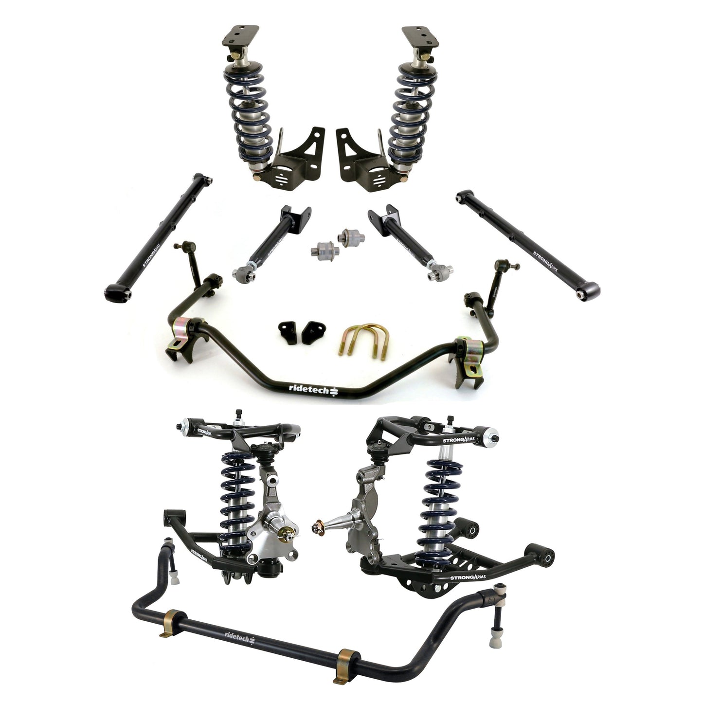 Ridetech 11230301 TQ Coil-Over System 1964-1967 GM A Body.