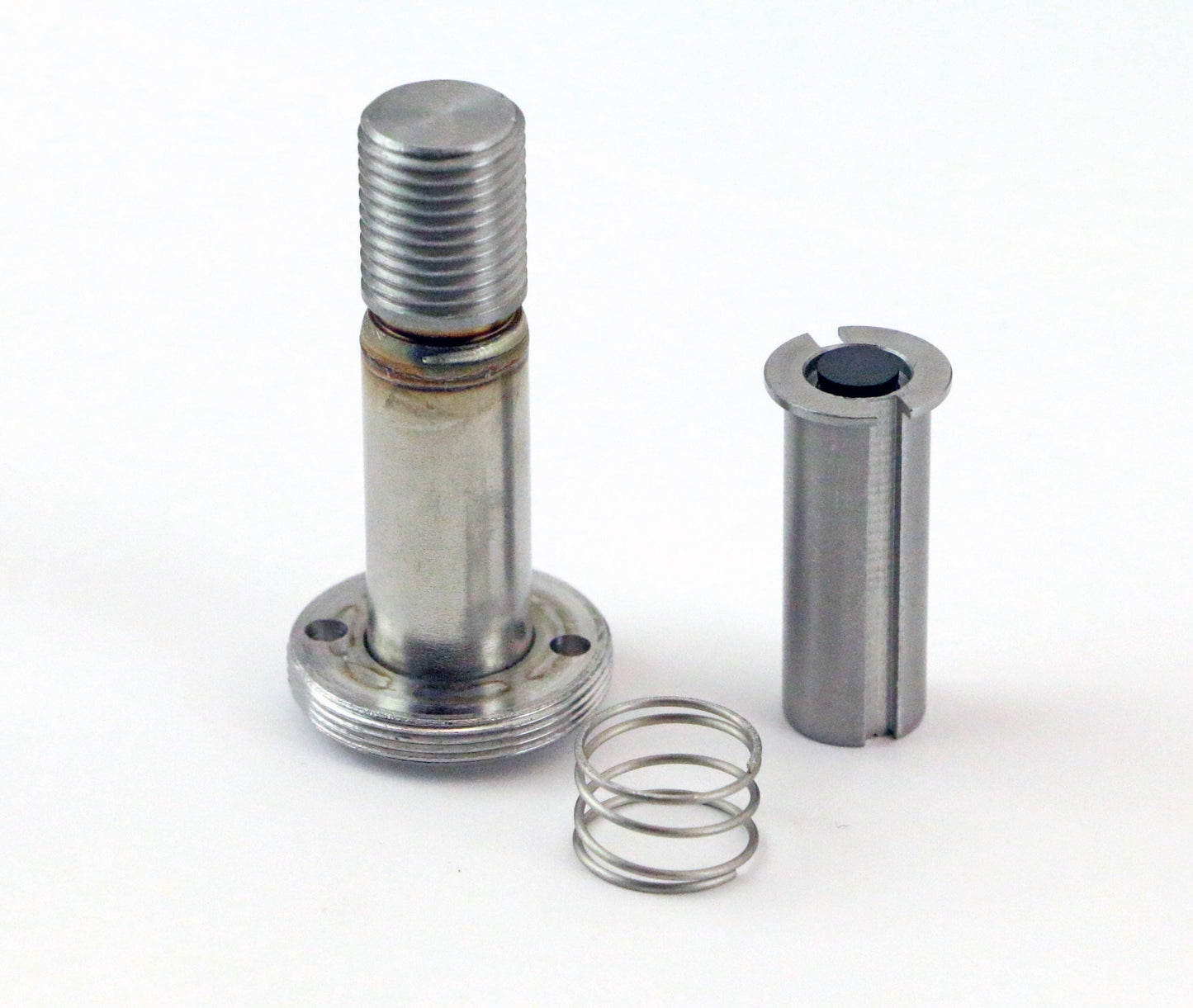 Ridetech 31931302 Stem assembly for BigRed valve with round, steel coil cover.