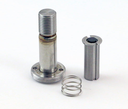 Ridetech 31931302 Stem assembly for BigRed valve with round, steel coil cover.