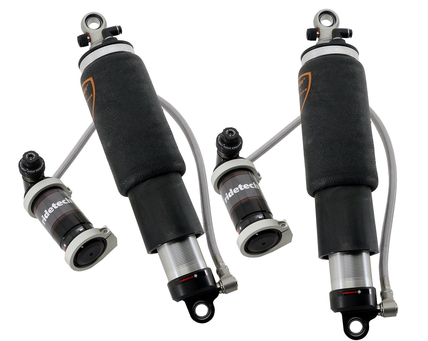 Ridetech 24360701 Rear TQ Shockwaves, 7000 Series with 6.3" stroke and 1.7" eye.