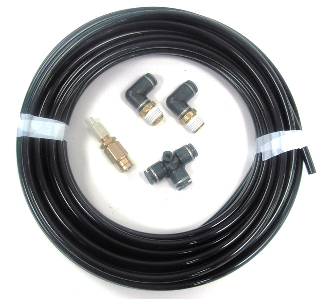 Ridetech 32000001 Inflation kit with 30ft. 1/4" airline, 2 1/4" npt elbows, 1 T and 1 schrader.
