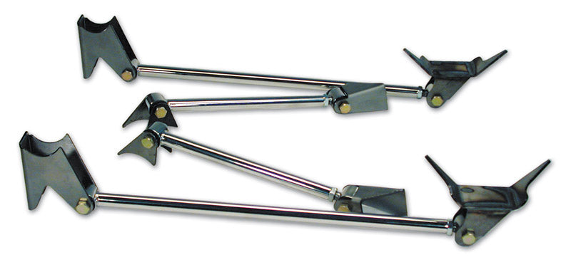 Ridetech 18988099 Triangulated Four Link , Universal Weld-in with polished stainless bars.