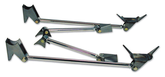 Ridetech 18988099 Triangulated Four Link , Universal Weld-in with polished stainless bars.