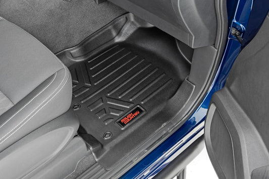 Rough Country M-81712 Floor Mats | FR & RR | Crew Cab | Nissan Titan (17-24)/Titan XD (16-24)