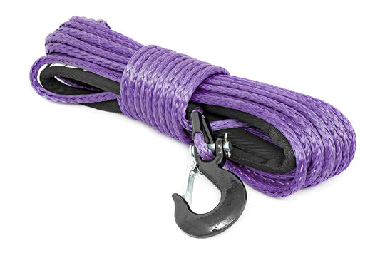 Rough Country RS112 Synthetic Rope | 3/8 Inch | 85 Ft | Purple