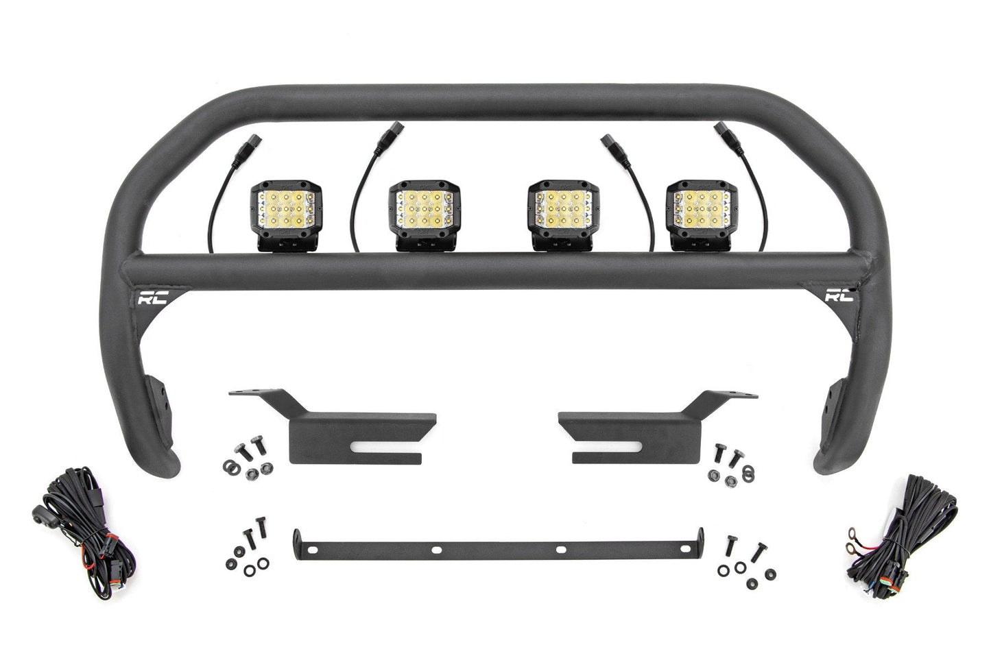 Rough Country 51050 Nudge Bar | 3 Inch Wide Angle Led (x4) | Ford Bronco 4WD (2021-2025)