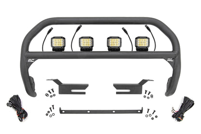 Rough Country 51050 Nudge Bar | 3 Inch Wide Angle Led (x4) | Ford Bronco 4WD (2021-2025)