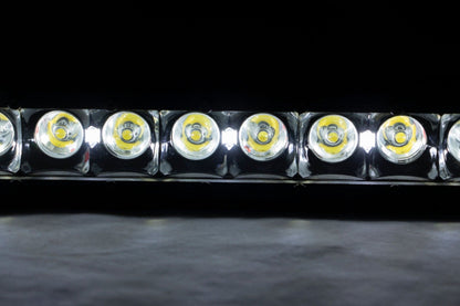Rough Country 70720BLDRL 20 Inch Black Series LED Light Bar | Single Row | Cool White DRL