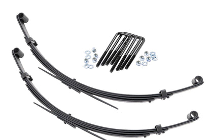 Rough Country 8025Kit Rear Leaf Springs | 3" Lift | Pair | Toyota Truck 4WD (1979-1985)