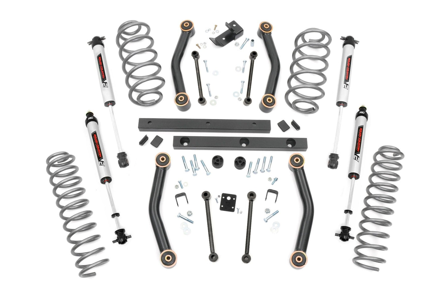 Rough Country 90670 4 Inch Lift Kit | V2 | Jeep Wrangler TJ 4WD (1997-2002)