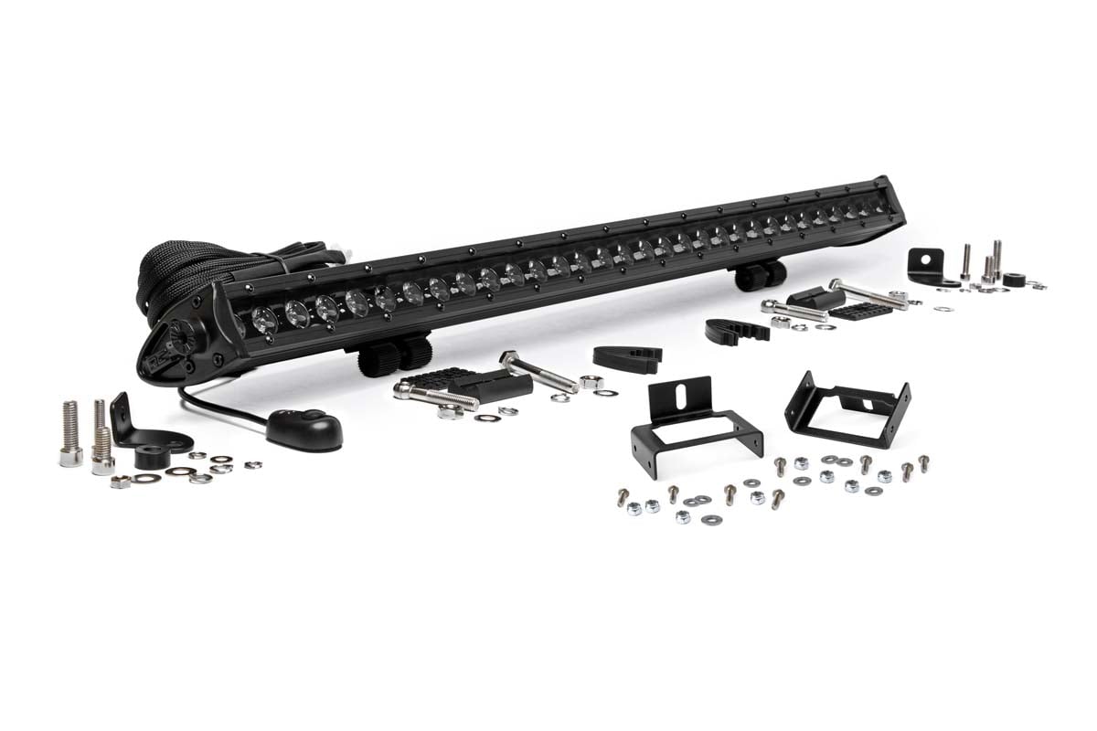 Rough Country 70770 LED Light Kit | Grill Mount | 30" Black Single Row | Ford F-250/F-350 Super Duty (11-16)