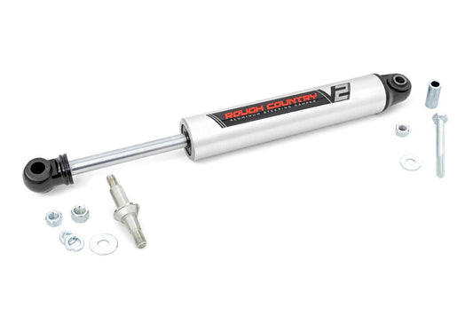 Rough Country 8731770 V2 Steering Stabilizer | Multiple Makes & Models (Chevy/GMC/Jeep)