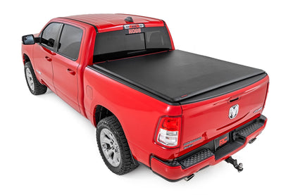 Rough Country 42320550 Soft Roll Up Bed Cover | 5'7" Bed | No Rambox | Ram 1500 (19-26)/1500 TRX (21-24)