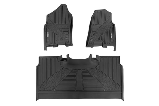 Rough Country FF-31422 Flex-Fit Floor Mats | FR & RR | Crew | Ram 1500 (19-24)/1500 TRX (21-24)