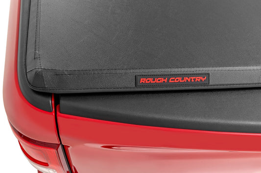 Rough Country 41319640A Soft Tri-Fold Bed Cover | 6'4" Bed | Ram 1500/2500/3500 2WD/4WD (2010-2025 & Classic)